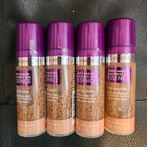 Lot of 4 Covergirl Simply Ageless Skin Perfector Essence Foundation 40 Medium